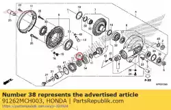 Here you can order the oil seal, 39x56x7 from Honda, with part number 91262MCH003: