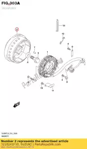 Suzuki 3210241F10 rotoreenheid, magn - Onderkant