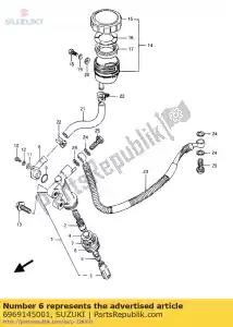 Suzuki 6969145001 bota, cilindro mstr - Lado inferior