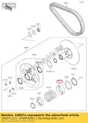 Here you can order the seat-spring,sheave mo from Kawasaki, with part number 160071221: