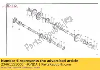 23461151000, Honda, engrenage, arbre principal honda cb  j 50 , Nouveau