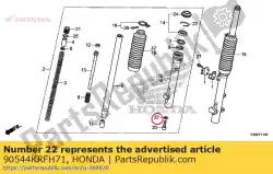 Ici, vous pouvez commander le rondelle, spéciale, 8mm (amortisseur chuannan) auprès de Honda , avec le numéro de pièce 90544KRFH71: