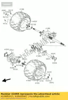 41068S015, Kawasaki, Eixo, rr ksf400-a2 kawasaki kfx 400 2004, Novo