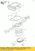 130010073, Kawasaki, motor a pistão kawasaki klx  r kx f kx450f klx450r klx450 450 , Novo