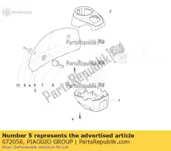 Tutaj możesz zamówić spoiler (lewy) od Piaggio Group , z numerem części 672056:
