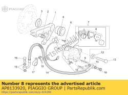 Aprilia AP8133920, Brake pads, OEM: Aprilia AP8133920