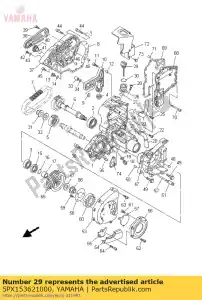 yamaha 5PX153621000 plugue, nível de óleo - Lado inferior