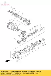 Here you can order the bearing, cylindrical (4x7) from Yamaha, with part number 933172202100: