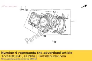 Honda 37244MCJ641 gomma, montaggio del misuratore - Il fondo