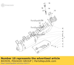 Aprilia 843939, Schraube, OEM: Aprilia 843939