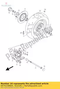 Suzuki 6479238B00 boné - Parte inferior