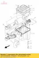 1SCE44500000, Yamaha, élément ens., filtre à air yamaha yfm 300 2013, Nouveau