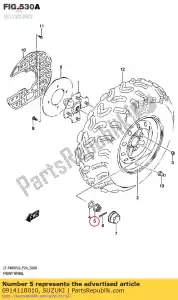 Suzuki 0914118010 nut - Bottom side