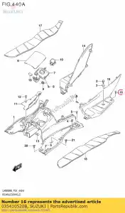 suzuki 035410520B schroef - Lado inferior