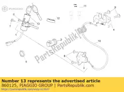 hoofdschakelaar van Piaggio Group, met onderdeel nummer 860125, bestel je hier online: