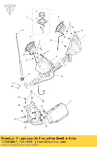 triumph T2505807 audio-eenheid - Onderkant