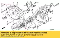 22860MCA000, Honda, cylinder assy., clutch slave honda  gl 1800 2001 2002 2003 2004 2005 2006 2007 2008 2009 2010 2012 2013 2017, New