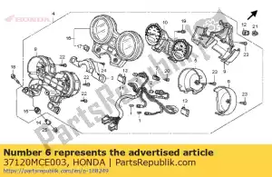 honda 37120MCE003 cover, tachometer outer - Bottom side