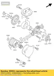 Tutaj możesz zamówić przek? Adnia z? Bata pompy oleju ksf400-a1 od Kawasaki , z numerem części 59051S005: