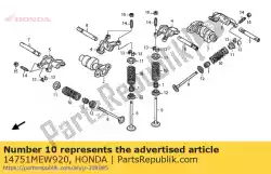 Aqui você pode pedir o mola, válvula em Honda , com o número da peça 14751MEW920:
