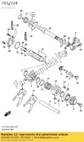 2554031G00, Suzuki, engrenage, sous t / m sh suzuki  lt a 450 500 700 750 2005 2006 2007 2008 2009 2010 2011 2012 2014 2015 2016 2017 2018 2019, Nouveau