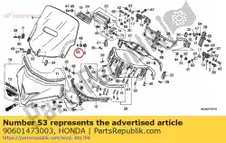 ering, 8mm van Honda, met onderdeel nummer 90601473003, bestel je hier online: