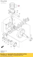 1214042A01, Suzuki, ringset, zuiger suzuki  rv 200 2016 2017 2018 2019 2020, Nieuw