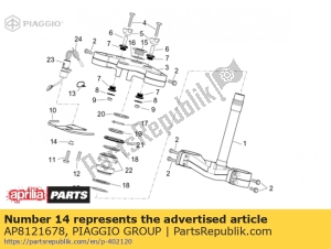 aprilia AP8121678 busch - Unterseite