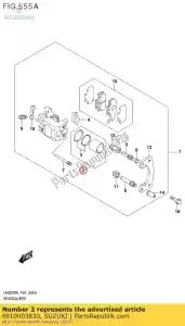 suzuki 6910003830 conjunto de pistón - Lado inferior