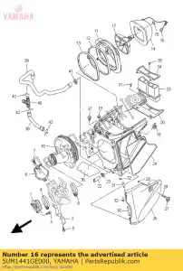 yamaha 5UM1441GE000 spoiwo 1 - Dół