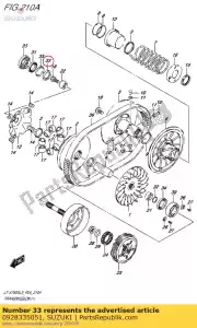 Suzuki 0928335051 seal,clutch hsg - Bottom side