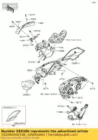 55028046035B, Kawasaki, capota, upp, lh, m.f.r.gra er250 kawasaki  z 300 2015 2016 2017, Novo