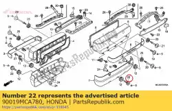 Ici, vous pouvez commander le boulon, couvercle de tête auprès de Honda , avec le numéro de pièce 90019MCA780: