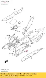 Suzuki 0911106102 tornillo - Lado inferior