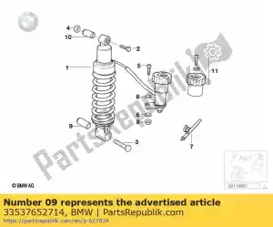 bmw 33537652714 rubber mounting - Bottom side