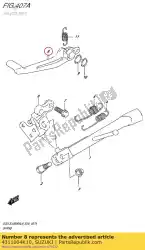 Tutaj możesz zamówić peda?, hamulec od Suzuki , z numerem części 4311004K10: