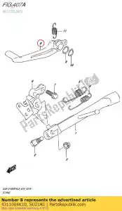 suzuki 4311004K10 peda?, hamulec - Dół