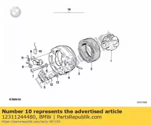 BMW 12311244480 spazzola di carbone - Lato sinistro