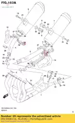 Qui puoi ordinare dado, giunto in muf da Suzuki , con numero parte 0915908116: