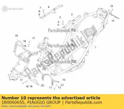 Tutaj możesz zamówić ? Rodkowy sworze? Krzy? Owy od Piaggio Group , z numerem części 1B0060655: