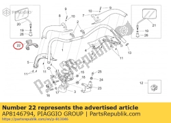 Aprilia AP8146794, Pince de support de phare, OEM: Aprilia AP8146794