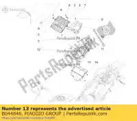 B044846, Piaggio Group, Pokrywa zbiornika paliwa aprilia  caponord zd4vk000, zd4vka, zd4vk001, zd4vka01 zd4vkb000, zd4vkb001, zd4vkb003, zd4vkb00x, zd4vkb009 zd4vku00 1200 2013 2014 2015 2016 2017, Nowy