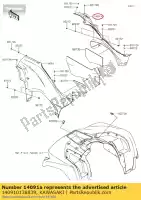 140910138839, Kawasaki, capa, lateral, direita, preto kawasaki kvf750 4x4 eps kvf650 brute force 650 4x4i 750 epsgef gff , Novo