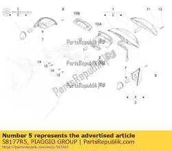 Aqui você pode pedir o lâmpada de sinalização em Piaggio Group , com o número da peça 58177R5: