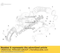 1R000158, Piaggio Group, Tubo di depressione aprilia derbi gilera piaggio vespa 4t boulevard dna et fly free granturismo ice liberty lx lxv nrg nrg mc ntt primavera rp8c52100 rp8m25310, rp8m25300, rp8m25411 runner s scarabeo sfera rst skipper sonar sport city one sprint sr motard stalker storm typho, Nuovo