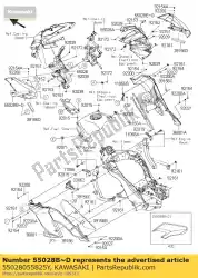 Here you can order the cowling,upp,side,lh,p. S. Klz10 from Kawasaki, with part number 55028055825Y: