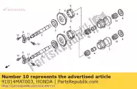 91014MAT003, Honda, Teniendo una aguja, 18x27x26.8 (rojo) honda cb cbr st 1100 1300 1997 1998 1999 2000 2001 2002 2003 2004 2005 2006 2007 2008 2009 2010, Nuevo