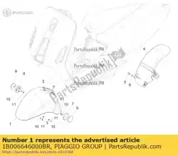 Tutaj możesz zamówić przedni b? Otnik od Piaggio Group , z numerem części 1B006646000BR: