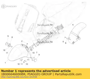 Piaggio Group 1B006646000BR przedni b?otnik - Dół