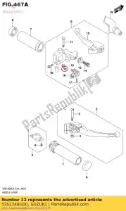 Suzuki 5762348G00 espaciador - Lado inferior